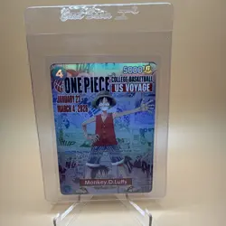 One Piece Potential PSA 10 Monkey D. Luffy US College Basketball Voyage Card 1:1 - Image 1