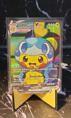 Sobble Pikachu VCOS 038/055 Full Art Holo Pokemon Card - Image 1