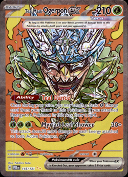Ogerpon ex 145/131 SV Prismatic Evolutions Hyper Rare Holo NM Pokemon Card - Image 1