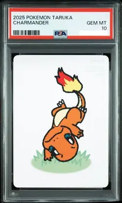 PSA 10 Pikachu Bulbasaur Charmander Squirtle Pokemon Taruka Trading Card Set #4 - Image 4