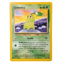 Chikorita 53/111 Neo Genesis Unlimited Pokemon Card WOTC - Image 1