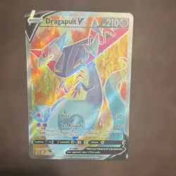 Pokemon TCG Dragapult V 183/192 Rebel Clash Full Art Ultra Rare Holo Card - Image 1