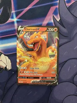 Pokemon Charizard V Ultra Rare Darkness Ablaze NM 019/189 Card - NM - Image 1