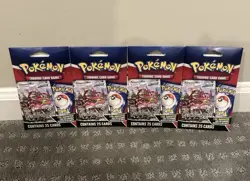 4 PACKS MYSTERY Pokemon TCG Sealed Pack w/ Foil Card MJ Holding Company 2024 - Image 1