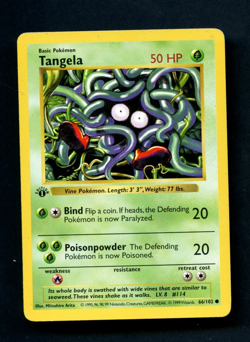 Pokemon Card: 1st Edition TANGELA Base Common (MP) - Image 1