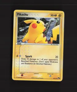 Pikachu 13/17 POP Series 4 Holo Rare Pokemon Card MP - Image 1