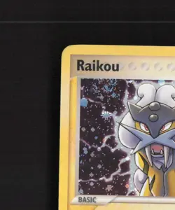 Raikou 3/17 POP Series 2 Holo Rare SWIRL Pokemon Card LP - Image 3