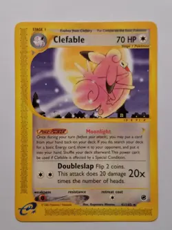Pokemon TCG Cards Clefable 41/165 Expedition Rare - Image 1