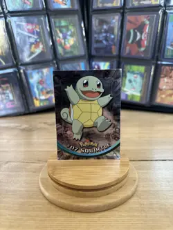 1999 Topps Pokemon Card Squirtle #07 Blue Logo TV Animation Edition Holo - Image 1