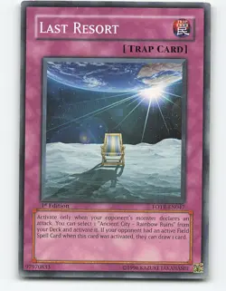 Last Resort #FOTB-EN047 1st Edition Yugioh Card - Image 1