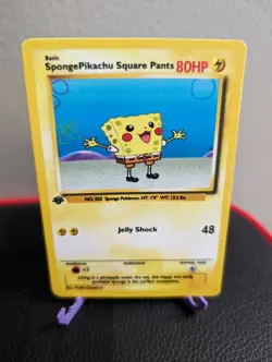 Pokemon Pikachu Custom Card - Funny Pokemon Card - Pikachu Card - Image 1