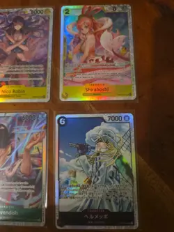 6x english One Piece TCG alt art SR common leader mixed card lot - Image 4
