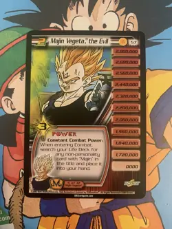 Majin Vegeta, The Evil #57 NM Vintage Babidi Saga SCORE Dragon Ball Z Card! NM🔥 - Image 1