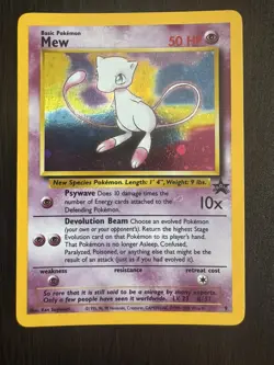 MEW Pokemon Card - WOTC Promo - Black Star - #9 - HOLO - LP - Image 1