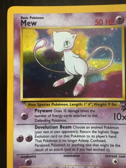 MEW Pokemon Card - WOTC Promo - Black Star - #9 - HOLO - LP - Image 2