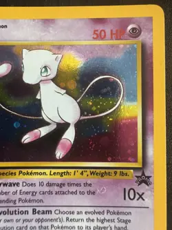 MEW Pokemon Card - WOTC Promo - Black Star - #9 - HOLO - LP - Image 3