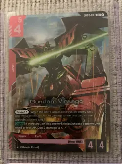 Gundam Card Game - Gundam Virsago GD02-037 LR English Holofoil - Image 1