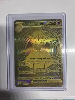 Pokemon Gold Mega Gardevoir EX Hyper Rare Card 187/132 English NM - Image 1