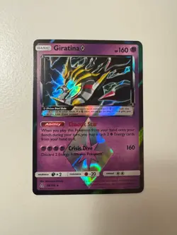 Pokemon TCG Giratina Prism Star Holo Card 58/156 SM Ultra Prism NM - Image 1