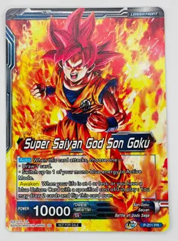 SSGSS Son Goku Soul Striker Reborn GOLD STAMP Foil Dragon Ball Super Card | LP - Image 2