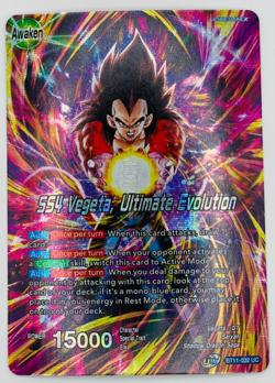 SS4 Vegeta Ultimate Evolution BT11 Leader Foil Dragon Ball Super Card Game | NM - Image 1