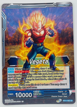 SS4 Vegeta Ultimate Evolution BT11 Leader Foil Dragon Ball Super Card Game | NM - Image 2