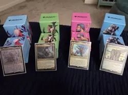 MTG Modern Horizons 3 Commander Deck Set of 4 w/ Ultra Pro Deck Box & Sleeves - Image 1