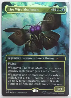 The Wise Mothman [New, Near Mint] *Rainbow Foil* {Fallout SLD} - Image 1