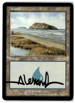 MTG Island (2003) - Arena Promos Signed Moderately Played English - Image 1
