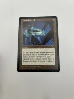 VINTAGE Magic The Gathering Tempest Cursed Scroll MTG TCG CCG MINT UNPLAYED - Image 1