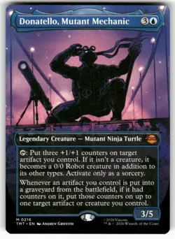Donatello, Mutant Mechanic (Borderless) 216 NM MTG TMT Magic - Image 1