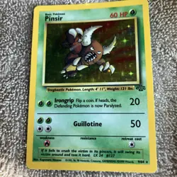 Pokemon Jungle Pinsir Holo – Lightly Played LP – Original Vintage 9/64 - Image 1