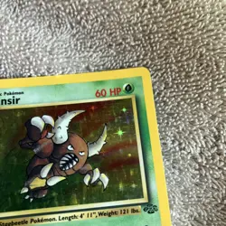 Pokemon Jungle Pinsir Holo – Lightly Played LP – Original Vintage 9/64 - Image 3