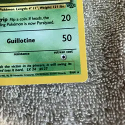 Pokemon Jungle Pinsir Holo – Lightly Played LP – Original Vintage 9/64 - Image 5