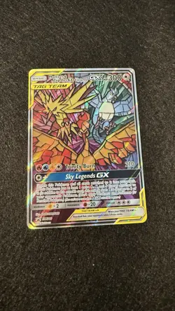 Pokemon Moltres & Zapdos & Articuno GX TAG TEAM Promo Holo SM210 300 HP 210 Att… - Image 1