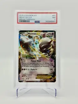 2015 POKEMON XY BREAKTHROUGH 61MEWTWO EX - Image 1