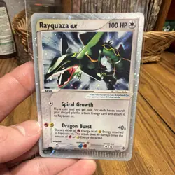 Pokemon Rayquaza ex 97/97 EX Dragon Ultra Rare Holo Card 2003 100 HP - Image 1