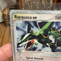 Pokemon Rayquaza ex 97/97 EX Dragon Ultra Rare Holo Card 2003 100 HP - Image 2