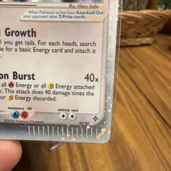 Pokemon Rayquaza ex 97/97 EX Dragon Ultra Rare Holo Card 2003 100 HP - Image 4