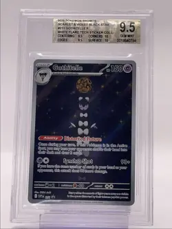 GOTHITELLE 2025 POKEMON BLACK STAR PROMO WHITE FLARE TECH A #211 BGS 9.5 Q1219 - Image 1