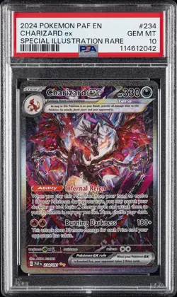 2024 POKEMON PAF EN-PALDEAN FATES SPECIAL ILLUSTRATION RARE CHARIZARD EX PSA 10 - Image 1