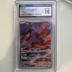 Pokemon Groudon Art Rare Holo CGC 10 Sv3a Raging Surf 069/062 Japanese 2023 - Image 1