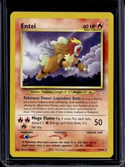 2001 Pokemon Neo Revelation Entei #17/64 - Image 1
