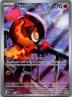 Charcadet #022 ME: Mega Evolution Promo Full Art Rare Holo Pokemon NM - Image 1