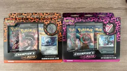Pokemon TCG Champions Path x2 Lot Spikemuth Hammerlocke Pin Collection - Image 1