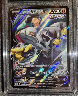 2022 POKEMON BRILLIANT STARS RAPID STRIKE URSHIFU V TG20/TG30 CGC Pristine 10 - Image 3