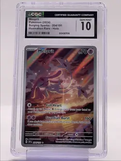 MESPRIT 2024 POKEMON SURGING SPARKS ILLUSTRATION RARE 204/191 CGC 10 Q1219 - Image 1