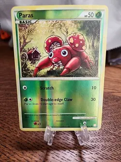 Paras 76/123 HeartGold & SoulSilver Reverse Holo 2010 Pokemon TCG LP - Image 1