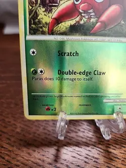 Paras 76/123 HeartGold & SoulSilver Reverse Holo 2010 Pokemon TCG LP - Image 4