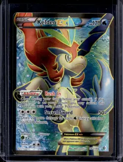 2012 Pokemon Black White Boundaries Crossed Keldeo EX Full Art #142/149 - Image 1